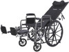 Rhythm reclining wheelchair with back partially reclined