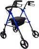 Probasics RLAA8 Height Adjustable Aluminum Rollator rear angled view