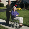 Drive SL18 Super Light Transport Chair with flip back arms and carry bag