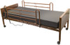 Akra-FE full electric bed with optional full length rails and mattress