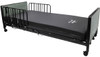 Akra-FE full electric bed with half rails and mattress
