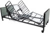 Akra-FE full electric bed with head and foot raised and half length rails