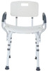 Rhythm Healthcare B4350WH Premium Shower Chair front view Rhythm Healthcare B4350WH Premium Shower Chair front view