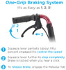 Nova 353 Transport Chair one grip braking system