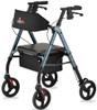 Nova 4258 STAR 8 Rollator includes extra wide padded backrest