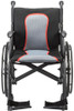 AeroFly Ultra Lite Wheelchair black frame front view AeroFly Ultra Lite Wheelchair black frame front view
