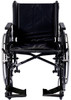 Probasics K4 Deluxe Wheelchair front view with footrests