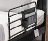 Stander 8020 Tall Pivot Bed Rail secures to bedframe with securing strap