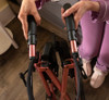 Stander 4330 Wonder Rollator Plus Short folded top view