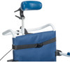 Drive NRS18010 Tilting Rehab Shower Chair Commode fully adjustable head rest and adjustable tension back upholstery
