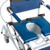 Drive NRS18010 Tilting Rehab Shower Chair Commode padded seat with removable insert for toileting