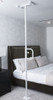 Stander 1100 Wonder Pole Single Handle next to bed