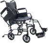 Protekt Cambria Transport Chair Wheelchair Combo as transport chair with flip back armrest