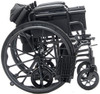 Protekt Cambria Transport Chair Wheelchair Combo side view folded
