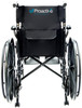 Protekt Cambria Transport Chair Wheelchair Combo as wheelchair rear view