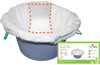 Nova 8700 Folding Steel Commode  Optional Commode Bucket Liners
