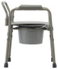 Nova 8700 Folding Steel Commode side view