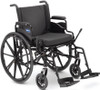Seat cushion, rear anti tippers and wheel lock extensions are additional cost