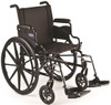 9000 XT lightweight wheelchair with desk length armrests and swing-away footrests