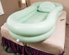 EZ Bathe B1000 Bath Tub inflated on bed