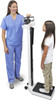 Detecto 438 Physician Scale w/ Wheels & Height Rod features height rod and wheels