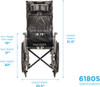 Nova full reclining wheelchair dimensions
