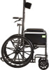 Nova full reclining wheelchair side profile with back at 90 degrees