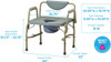 Nova 8583 Heavy Duty Drop Arm Commode dimensions