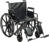 Sentra EC heavy duty wheelchair with Desk length armrests and elevating legrests