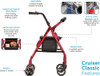 Nova 4200C Cruiser Class rollator features