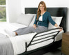 Stander 8050 Safety Bed Rail pivots down 180 degrees