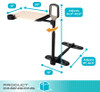 Stander 2050 Assist-A-Tray Table dimensions