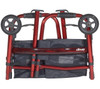 Drive RTL10263KDR Folding Travel Walker with 5" Wheels folds tool free to half its size