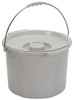 Drive 11125PSKD Drop Arm Commode with Padded Seat include Large 12 quart bucket