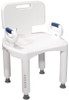 Drive RTL12505 Premium Shower Chair with Arms & Back right facing