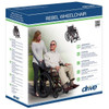 Rebel compact wheelchair comes in a retail box
