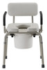 Nova 8901W Drop Arm Padded Commode front view Nova 8901W Drop Arm Padded Commode front view