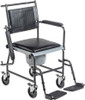Drive 11120SV-1F Drop Arm Commode with Wheels with arm down