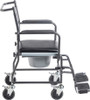 Drive 11120SV-1F Drop Arm Commode with Wheels side view