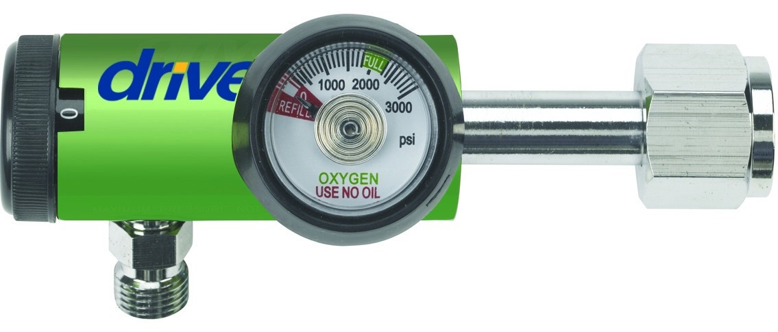 Drive 18303G 8 LPM Oxygen Regulator 540 with Contents Gauge