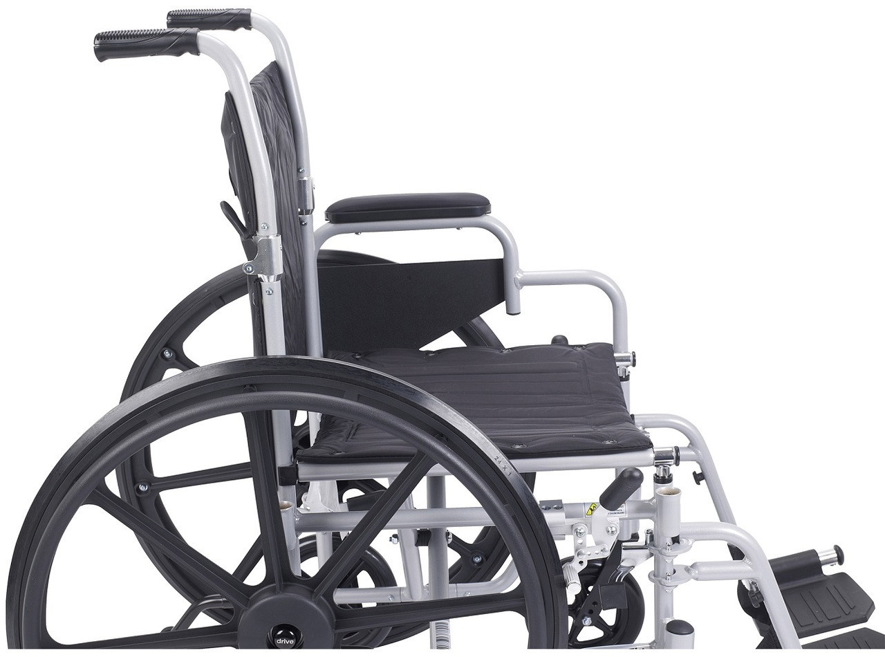 Viper Wheelchair with Flip Back Removable Arms, Desk Arms, Elevating L