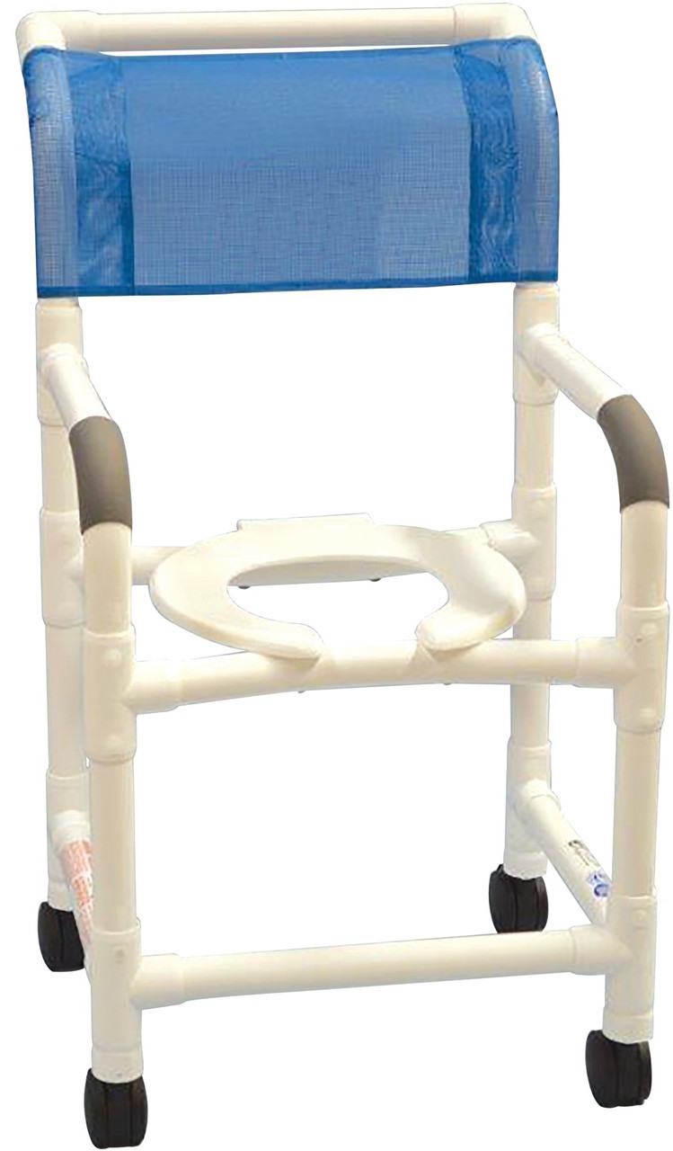 Shower Chair Heavy Duty Potty Chair Lumex 89200 PVC Wide