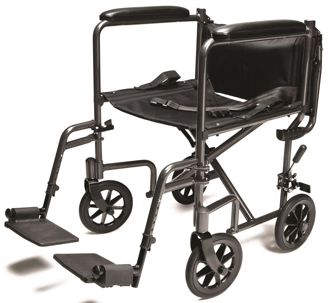 Everest & Jennings Steel Transport Wheelchair EJ795 EJ796