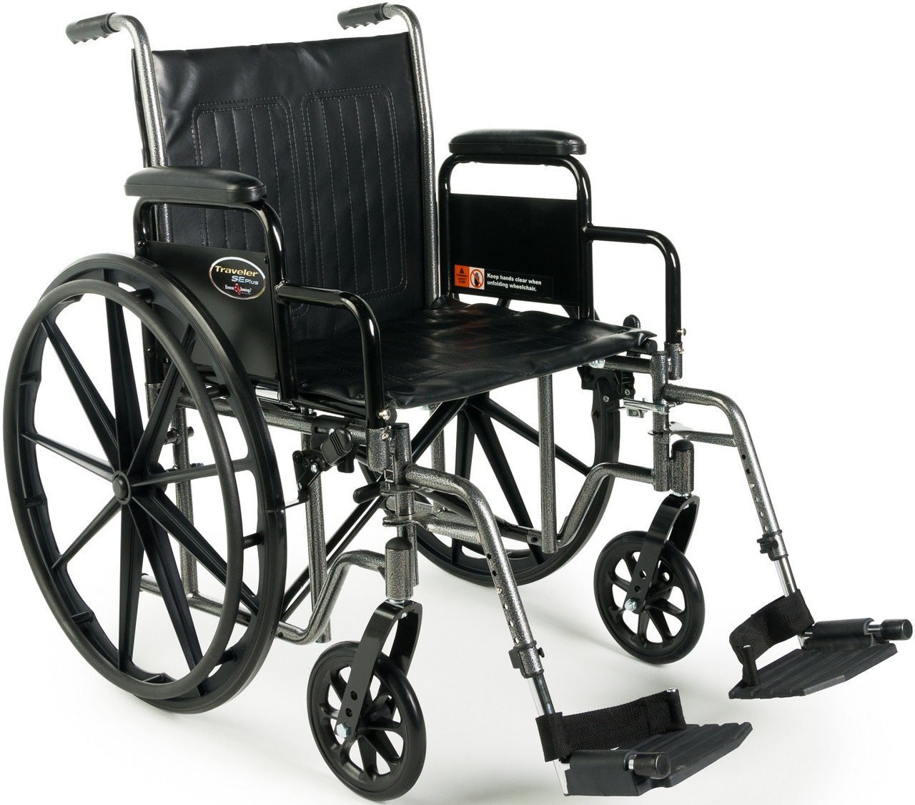 Everest & Jennings Traveler SE Plus Wheelchair Removable Arms