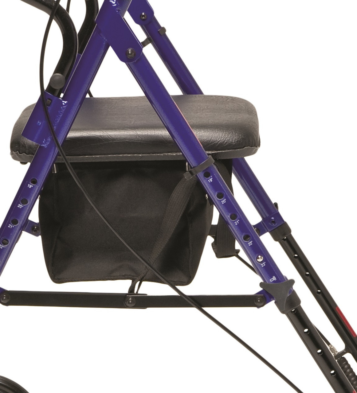 Set N' Go Wide Height Adjustable Rollator RJ4718 by Lumex