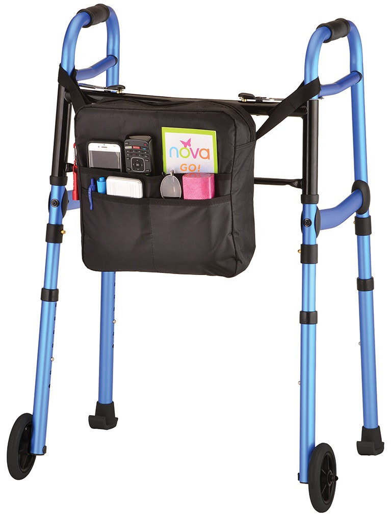 Nova 4081BW5 Folding Walker w/ two 5