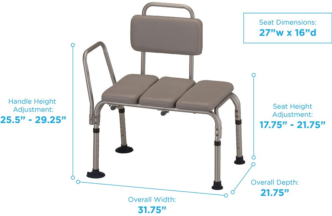 Nova 9080 Padded Tub Transfer Bench