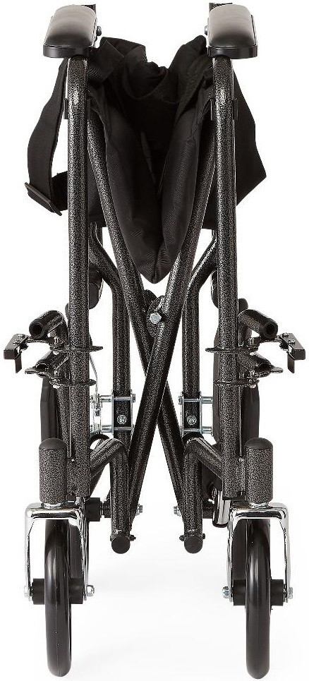 Medline MDS808200B Steel Transport Chair