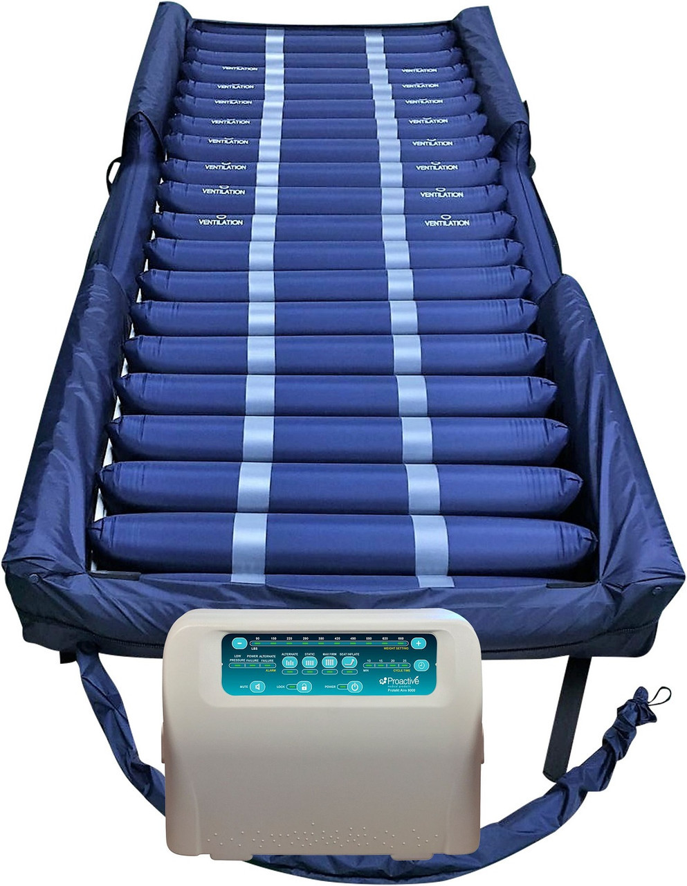Bijdragen flauw Dageraad Bariatric Alternating Pressure Mattress System with Side Air Bolsters  Protekt Aire 8600AB by Proactive