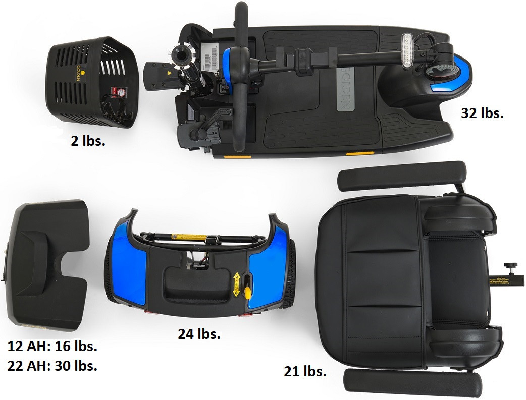 Golden GB121B-STD BuzzAround XL Mobility Scooter 3-Wheel